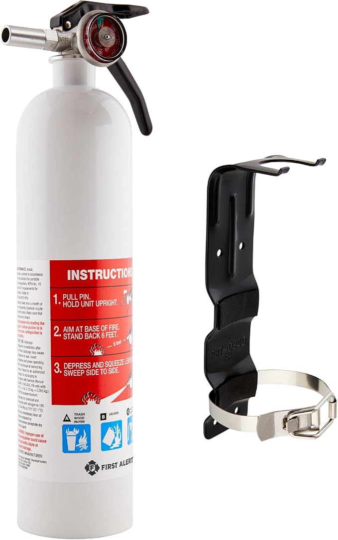 First Alert Marine1 Fire Extinguisher, UL Rated 1-A:10-B:C, FE1A10GR by FirstAlert