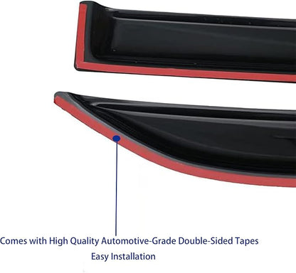 Window Visors Rain Guards fits 2014-2018 Forester, Out-Channel Window Wind - Image 7