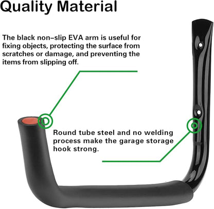 6 Set Garage Hooks - Image 8