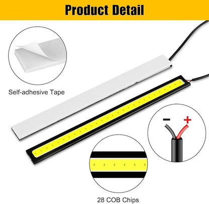 Linkstyle 12PCS 12V LED Interior Light Bar, Waterproof 28 LEDs COB Strip Light - Image 4