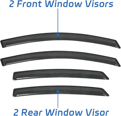 Window Visors Shield Rain Guards Fit - Image 7