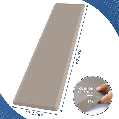 KitchenClouds Kitchen Mat Cushioned Anti Fatigue Kitchen Rug 17.3"x60" - Image 2