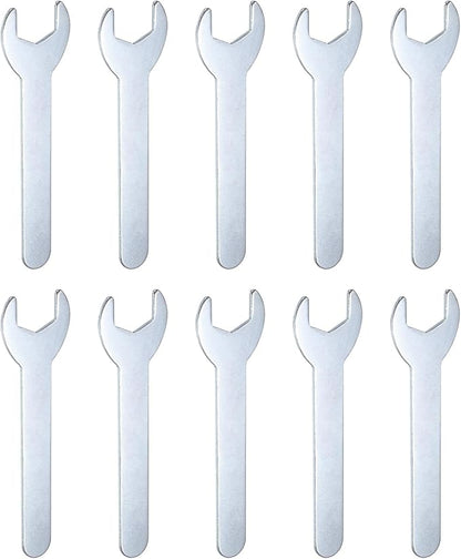 HARFINGTON 10pcs Small Wrench 17x108x2mm Metric U-Shaped Single Open Ended by HARFINGTON