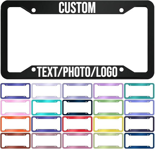 Custom License Plate Frame – Personalized License Plate Holder by PersonalArtistry