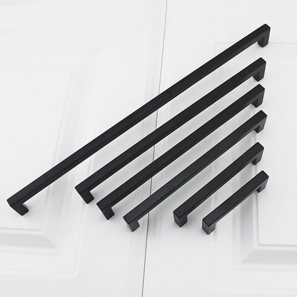 Goldenwarm 1 Pack Black Square Bar Cabinet Pull Drawer Handle Stainless Steel - Image 8