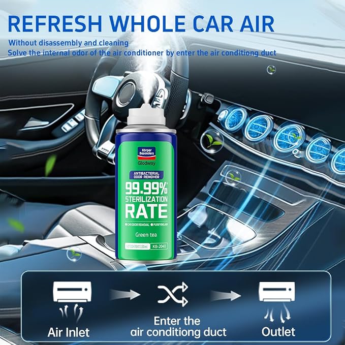 Glodway Whole Car Air Refresher Spray, Odor Eliminator Eliminates Strong - Image 6