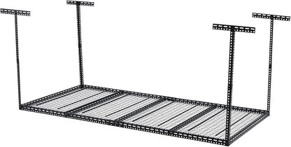 Overhead Garage Storage Rack 4x6 FT, Steel Ceiling Shelves 330lb Capacity - Image 7