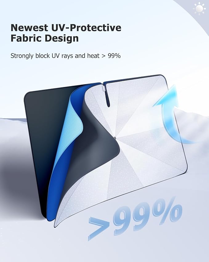 2025 Upgrade Car Windshield Sun Shade Windshield Sunshade Umbrella Protect Car - Image 5