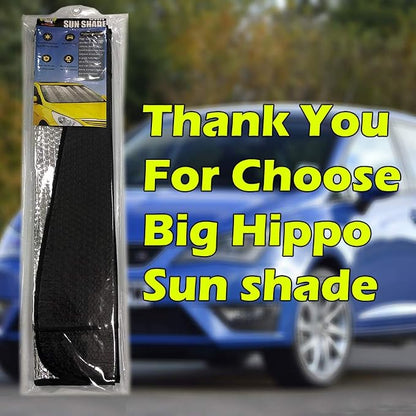 Big Hippo Front Car Sun Shade Windshield, Jumbo/Standard Sunshade Keeps Vehicle - Image 7