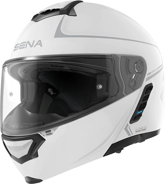 Sena Impulse DOT Flip Up Modular Bluetooth Helmet w/Sound by Harman Kardon Dual by Sena