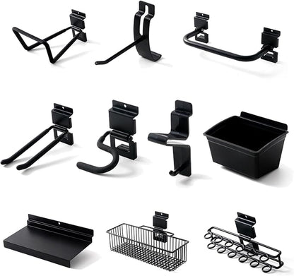 Black Tool storage wall Broom Holder Mop Hanger Wall Mount Plastic - Image 3