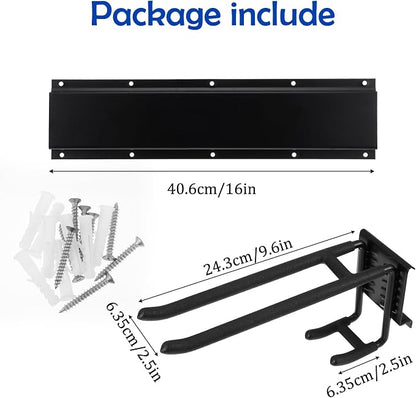 Garage Storage Rack Hooks, 32 Inch Heavy Duty Wall Mount Garage Organization - Image 2