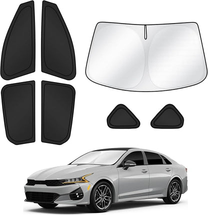 Sunshades for 2025 2026 Kia K4 Accessories Windshield Sun Shade Side Rear - Image 7