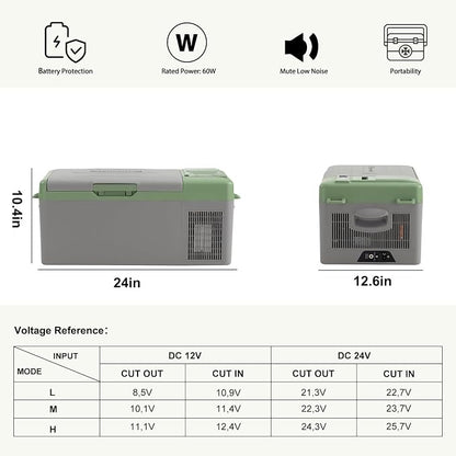 Alpicool Y15E Portable Fridge 12 Volt Car Refrigerator 17 Quart Freezer - Image 3