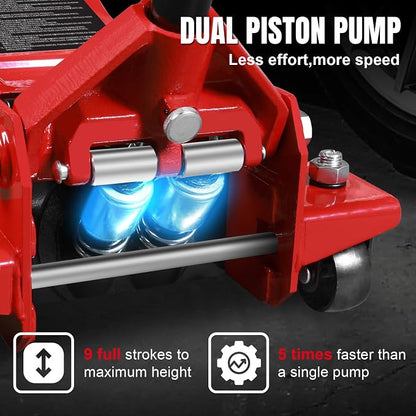 4 Ton Floor Jack Hydraulic Low Profile Floor Jack - Image 3