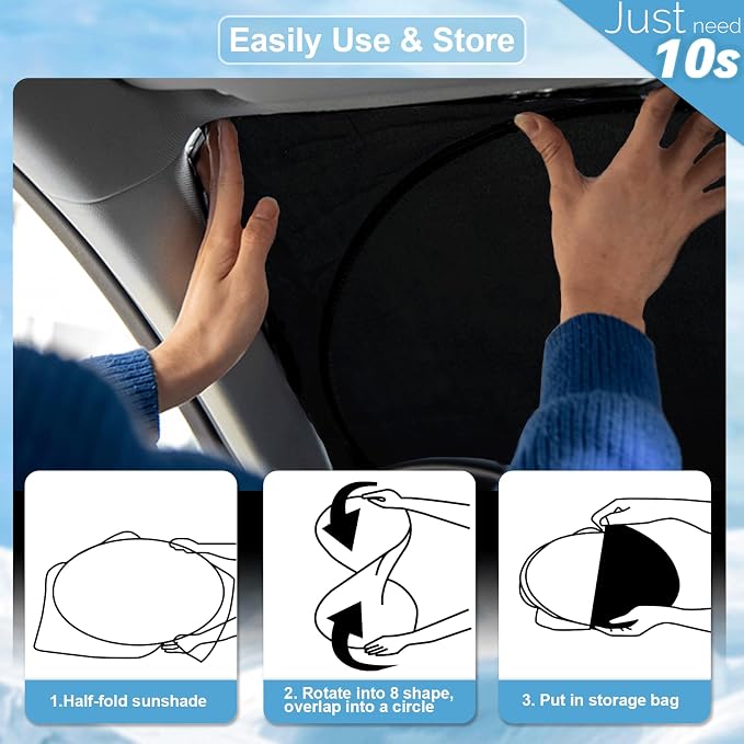 Custom Fit VW Taos Windshield Sunshade - Image 6