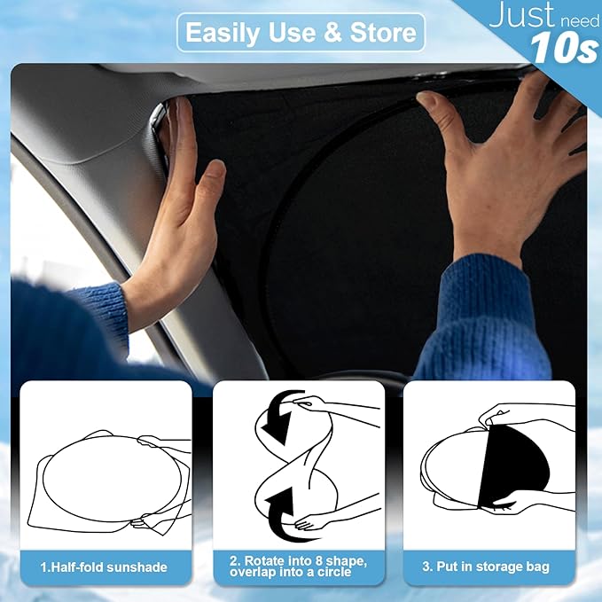 Custom Fit Mazda 3 Windshield Sunshade - Image 6