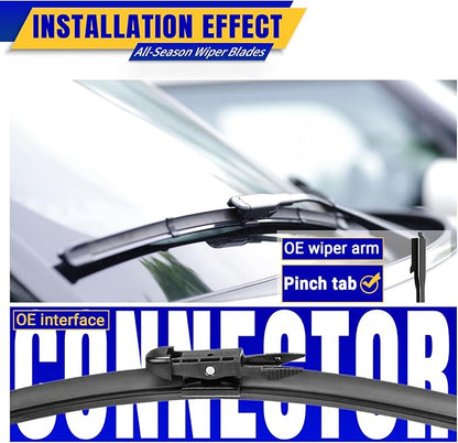 3 wipers Replacement for 2020-2023 Ford Escape, Windshield Wiper Blades - Image 3