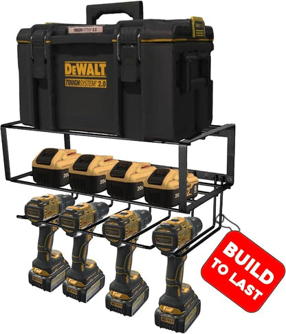 Power Tool Organizer, 120LB Bearing Assemble-free Wall Mount Cordless Drill by Vikerniel