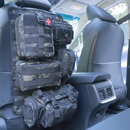Universal Tactical Seat ​Back Organizer Vehicle Molle Panel Organizer Storage - Image 7