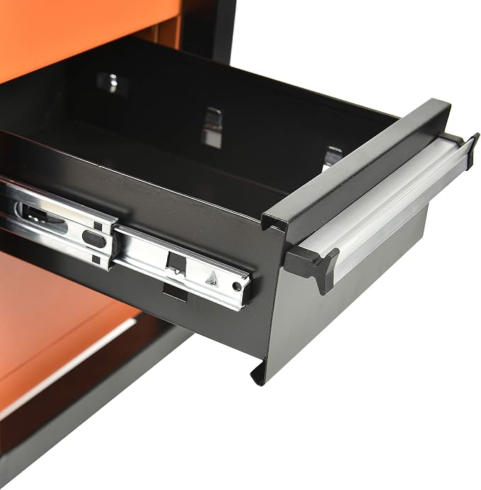 Eisen Rolling Tool Box with Seat, Mechanics Seat with Storage Drawers and - Image 7