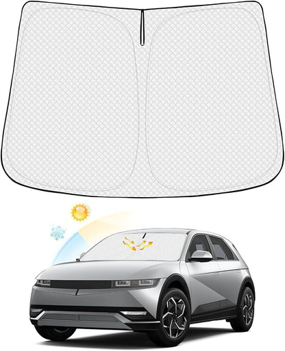 Windshield Sun Shade for Hyun-dai Ioniq 5 Accessories 2022-2025 2026 Thicken by Canvcle