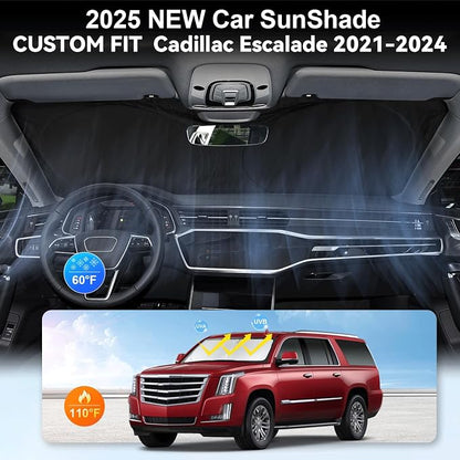 Custom Fit Escalade Windshield Sunshade - Image 4