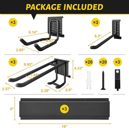 Garage Tool Organizer Wall Mount, 48 Inches Garden Tool Organizer - Image 7