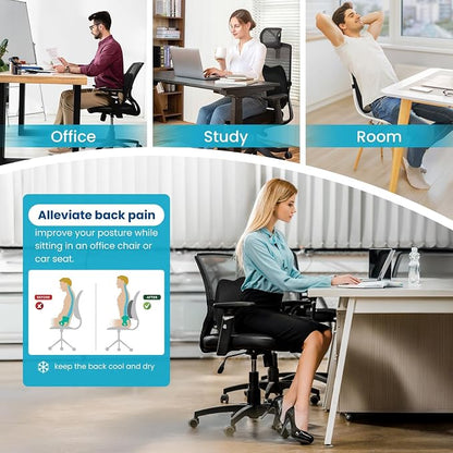 Lumbar Support Pillow Office Chair Car Back Pillow Ergonomic Lower Back Pain - Image 5