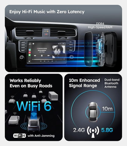 Wigoo 2025 Upgrade Wireless CarPlay Adapter - Image 4