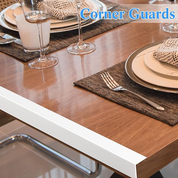 Sasylvia 10 Pcs Wall Corner Protector Guards, 1-1/8 x 36 Inches Self Adhesive - Image 4