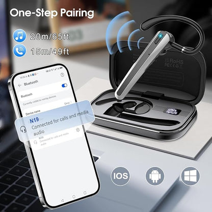 Bluetooth Headset V5.3, Wireless Earpiece - Image 4