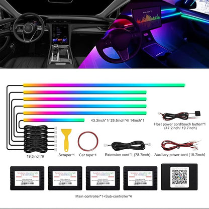 Acrylic Interior Car LED Strip Light - Image 2