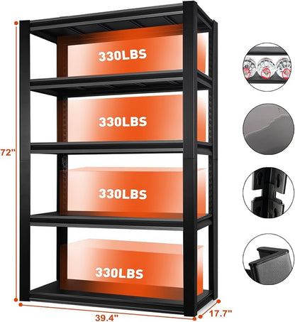 PACHIRA E-Commerce 72" Garage Shelving Heavy Duty, Wide Size Storage Shelves - Image 2