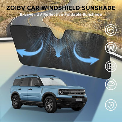 Windshield Sun Shade for Ford Bronco Sport 2021-2025 - Image 3