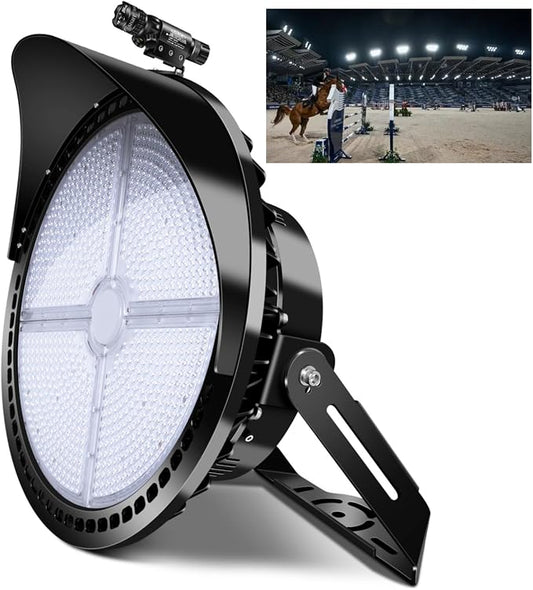 Stadium Lights Outdoor LED, 600W Heavy-Duty Sport Court Floodlight Super Bright by TOMOURD