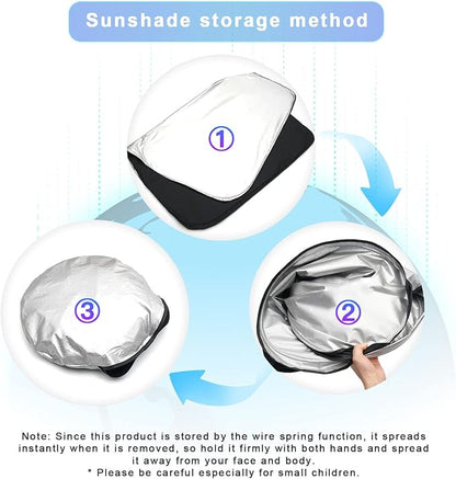 SXCY Sunshade for 2019-2024 Ram 1500 Windshield Sunshade - Image 7