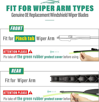 24" 18" 11" Windshield Wiper Blades Replacement - Image 7