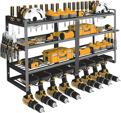 Power Tool Organizer Wall Mount：Heavy Duty Drill Holder Rack by Unknown