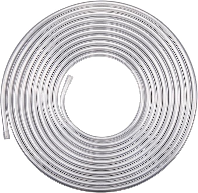 5/8" OD Aluminum Hard Fuel Line Hardline Tube Tubing Coil 16 Feet Roll by Podavelle