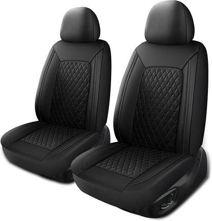 Car Seat Cover, Breathable and Waterproof Leather Seat Covers, Luxury PU by HChengkikz