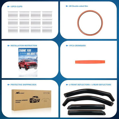 Nilight Window Visor Compatible - Image 6