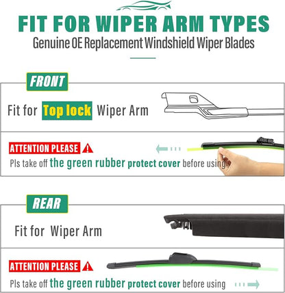 26" 19" 12" Windshield Wiper Blades Replacement - Image 8