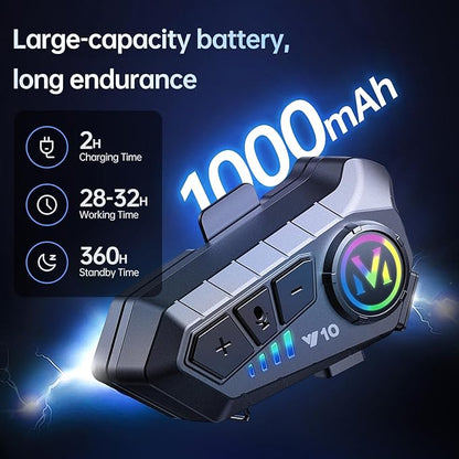 Motorcycle Bluetooth Headset Speaker Skiing Earphone Waterproof Bluetooth - Image 3