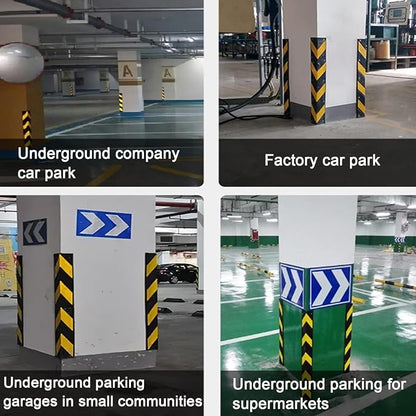 Workshop Rubber Protector, Reflective Floor Garage Edge Corner Guard, 1cm Thick - Image 5