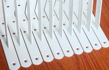 20 Pack L8 x H 6" White Heavy Duty Shelf Brackets - Image 6
