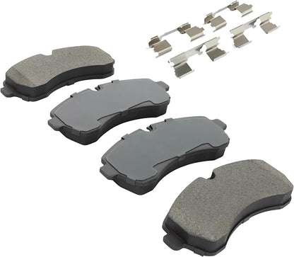 Premium Semi-Metallic Front Brake Pads Compatible - Image 2