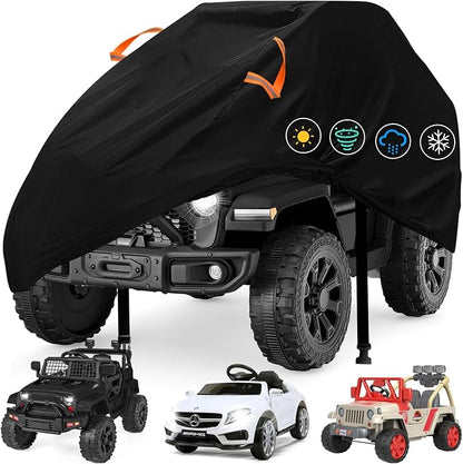 Kids Ride-On Toys Car Cover Waterproof, 12/24V Powered Wheels Electric Battery by ClawsCover