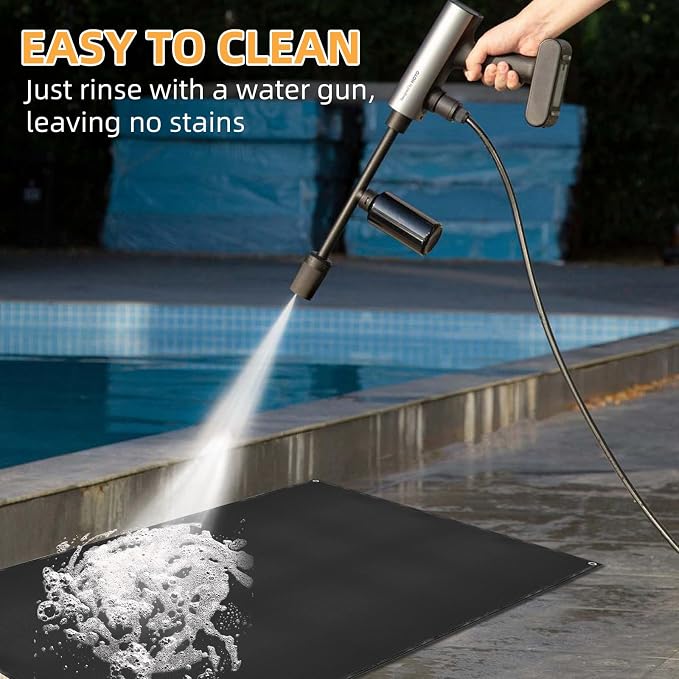 Under Grill Mat for Outdoor Grilling, 32 x 48 inches Double-Sided Fireproof - Image 6