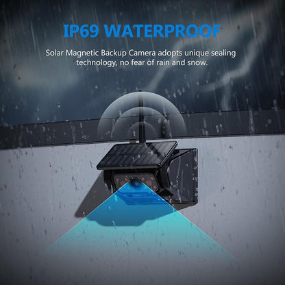 WiFi Magnetic Solar Wireless Backup Camera, 10500mAh Rechargeable 1080P Rear - Image 6